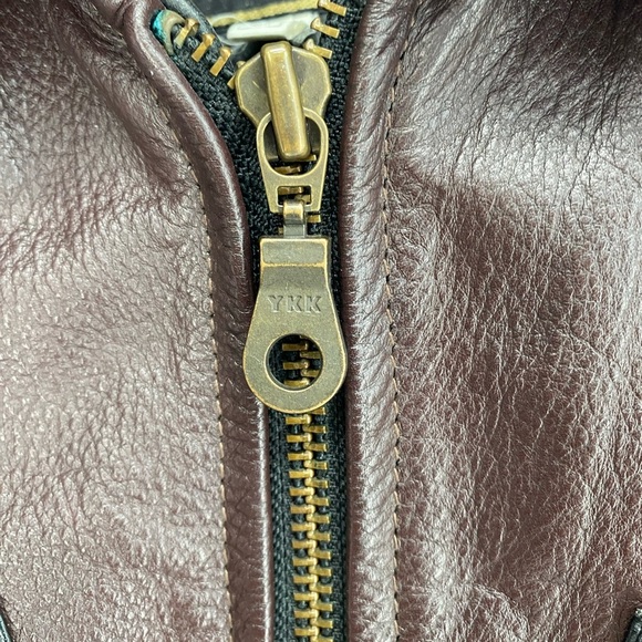 VTG American Top Leather Moto Jacket - Picture 4 of 11